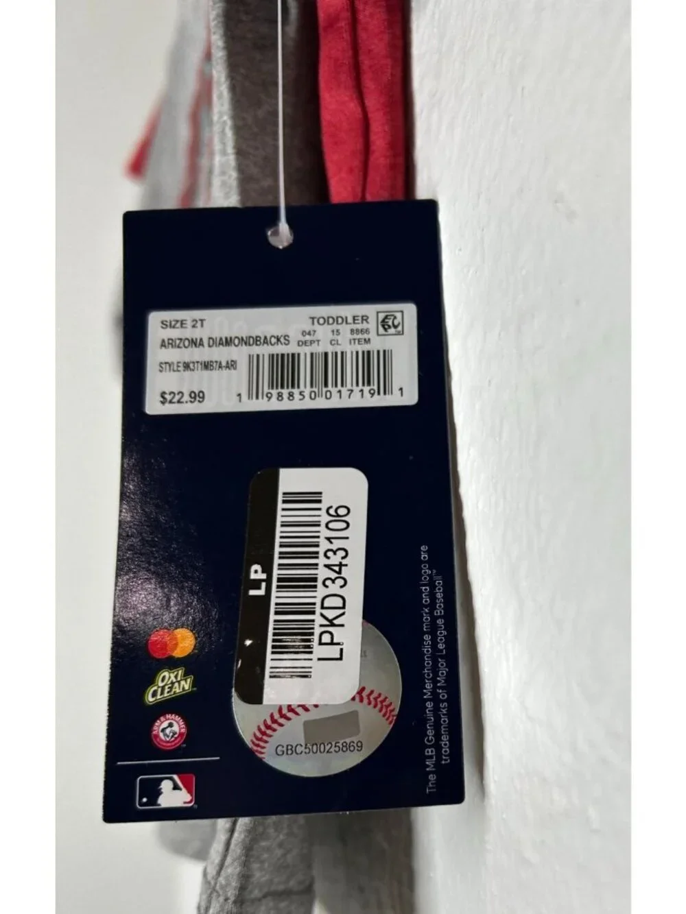 NWT 2-pack Toddler 2T Arizona Diamondbacks TShirts MSRP $22.99